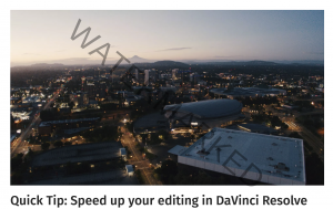 Quick Tip - Speed up your editing in DaVinci Resolve