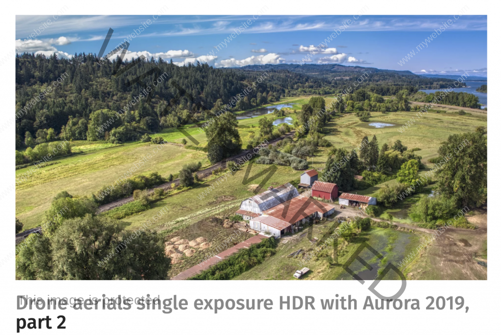 Drone aerials single exposure HDR with Aurora 2019, part 2