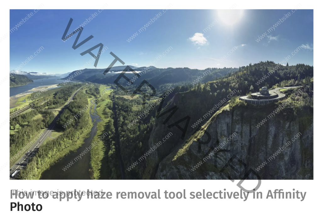 How to apply haze removal tool selectively in Affinity Photo